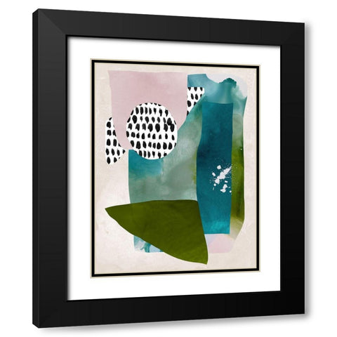 Paper Towns I  Black Modern Wood Framed Art Print with Double Matting by Urban Road