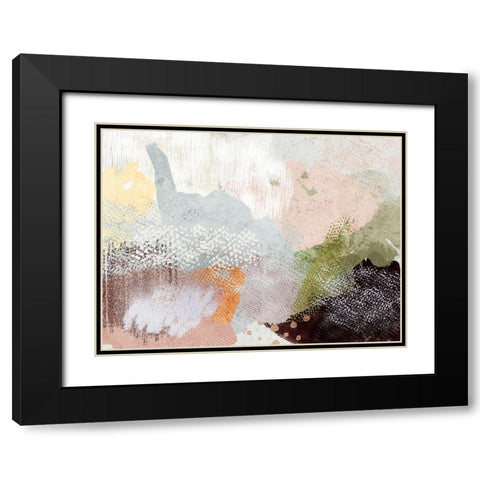 Seine  Black Modern Wood Framed Art Print with Double Matting by Urban Road