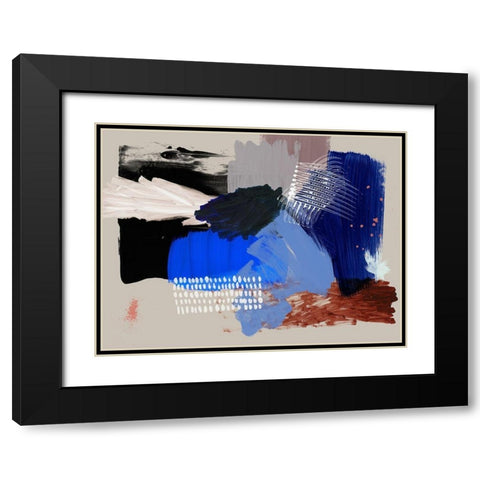 Rhine  Black Modern Wood Framed Art Print with Double Matting by Urban Road