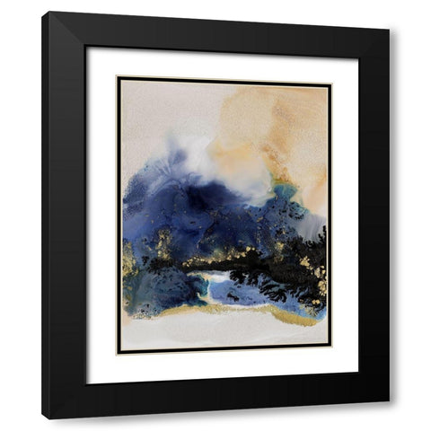 Starlight I Black Modern Wood Framed Art Print with Double Matting by Urban Road