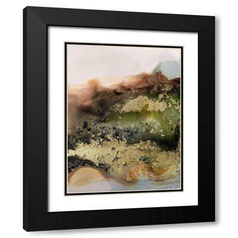 Gold Fever III Black Modern Wood Framed Art Print with Double Matting by Urban Road