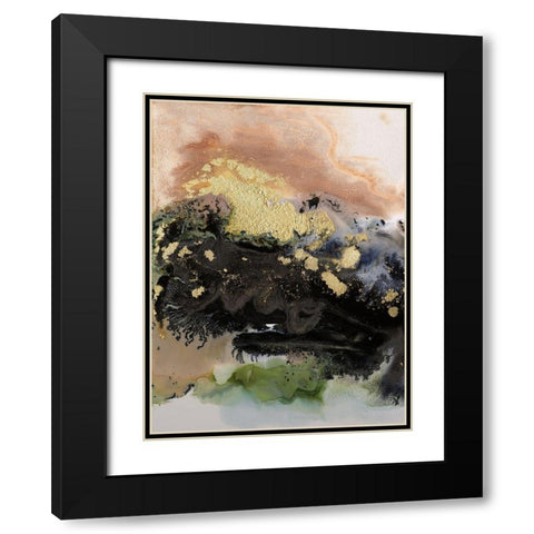 Gold Fever IV Black Modern Wood Framed Art Print with Double Matting by Urban Road