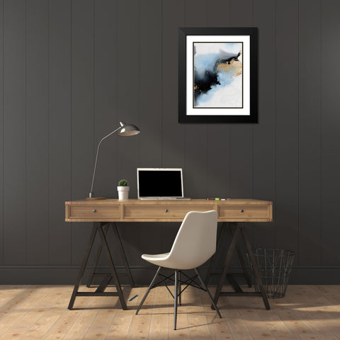 Interstellar II Black Modern Wood Framed Art Print with Double Matting by Urban Road