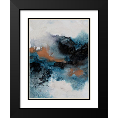 Water and Earth I Black Modern Wood Framed Art Print with Double Matting by Urban Road