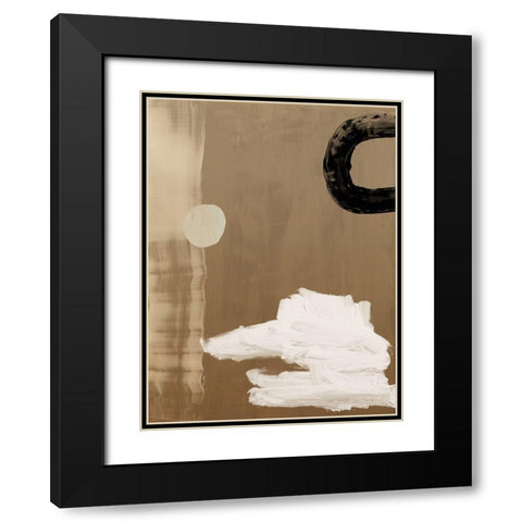 Brick and Mortar II Black Modern Wood Framed Art Print with Double Matting by Urban Road