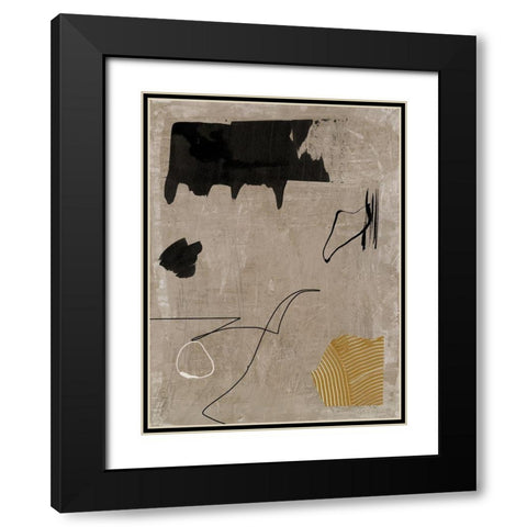 Set in Stone I Black Modern Wood Framed Art Print with Double Matting by Urban Road