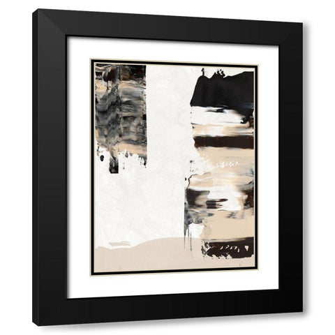 Mudslide II Black Modern Wood Framed Art Print with Double Matting by Urban Road