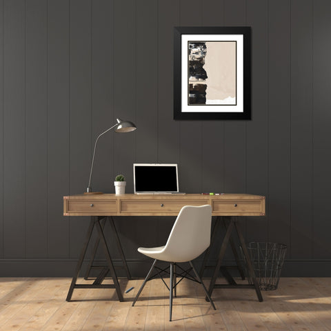 Mudslide III Black Modern Wood Framed Art Print with Double Matting by Urban Road