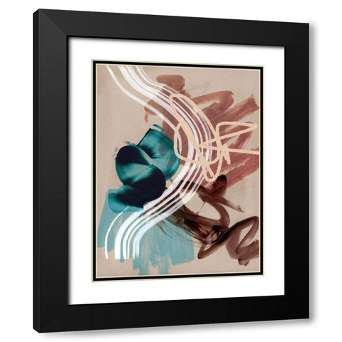 Messy Thoughts I Black Modern Wood Framed Art Print with Double Matting by Urban Road