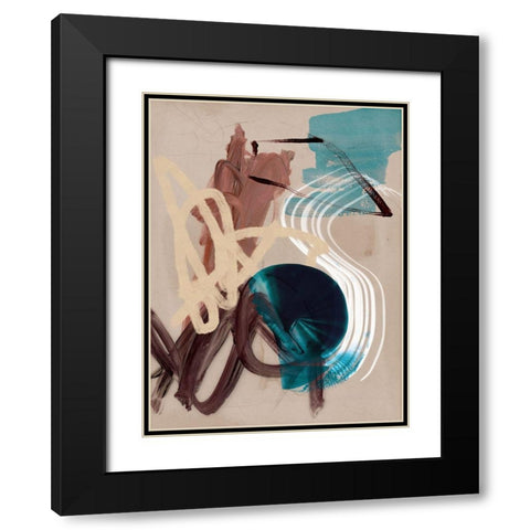 Messy Thoughts II Black Modern Wood Framed Art Print with Double Matting by Urban Road