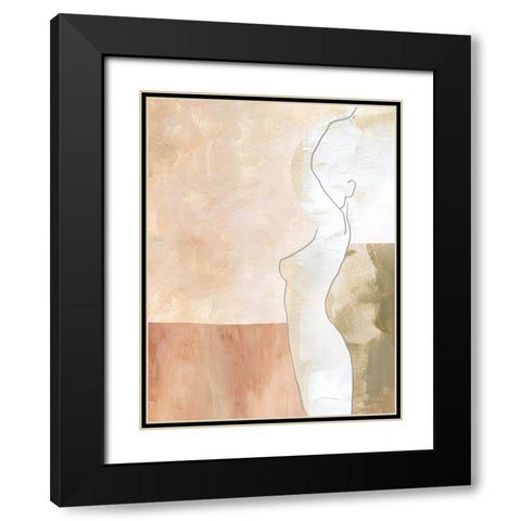 Gentle Black Modern Wood Framed Art Print with Double Matting by Urban Road