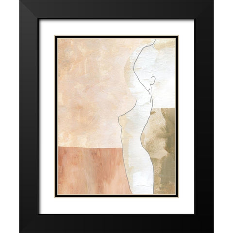 Gentle Black Modern Wood Framed Art Print with Double Matting by Urban Road