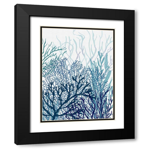 Bridgehampton II Black Modern Wood Framed Art Print with Double Matting by Urban Road