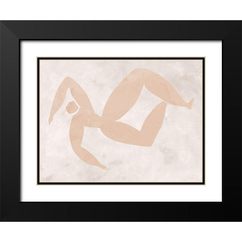 Amelie Cut-Out III Black Modern Wood Framed Art Print with Double Matting by Urban Road