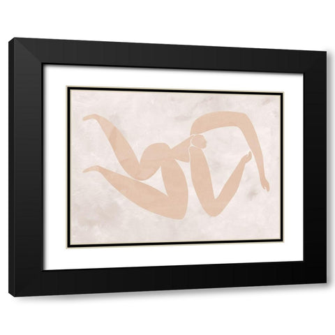 Amelie Cut-Out IV Black Modern Wood Framed Art Print with Double Matting by Urban Road