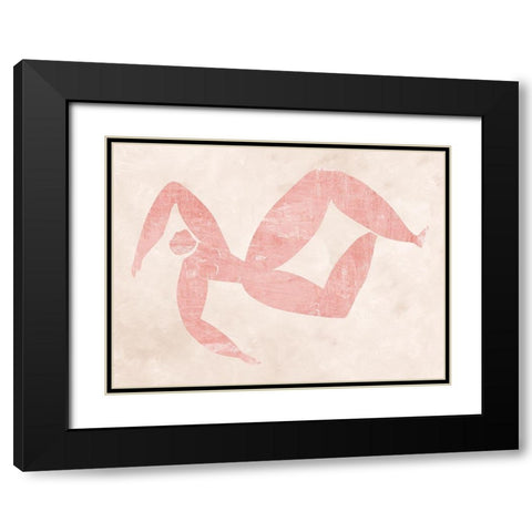 Marguerite Cut-Out III Black Modern Wood Framed Art Print with Double Matting by Urban Road