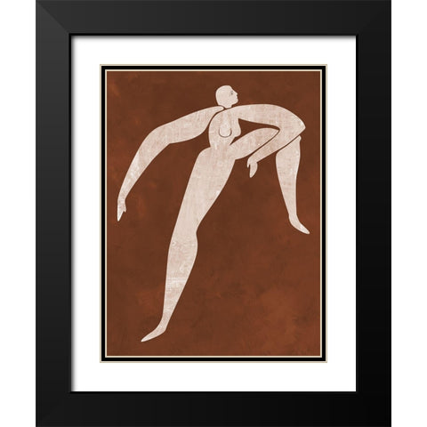 Caroline Cut-Out II Black Modern Wood Framed Art Print with Double Matting by Urban Road