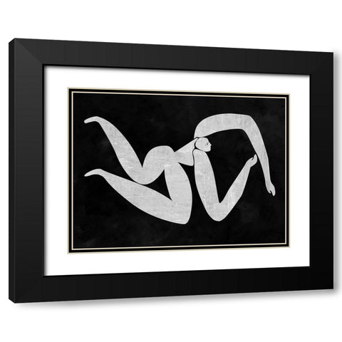 Monique Cut-Out IV Black Modern Wood Framed Art Print with Double Matting by Urban Road
