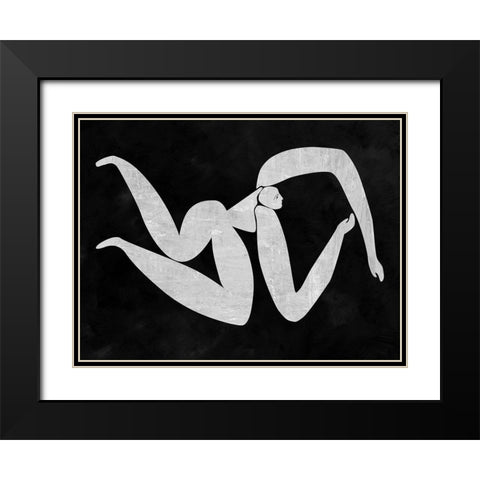 Monique Cut-Out IV Black Modern Wood Framed Art Print with Double Matting by Urban Road