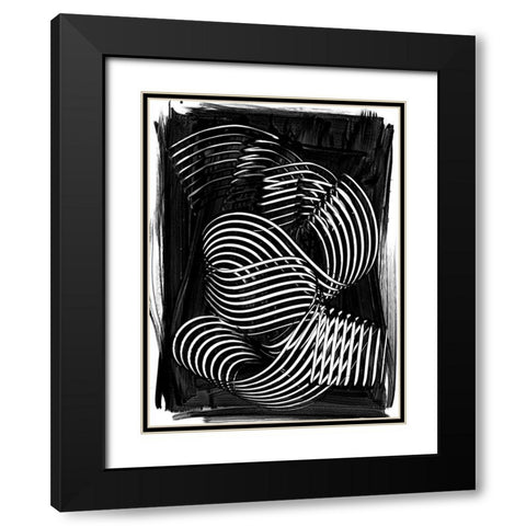 Henri I Black Modern Wood Framed Art Print with Double Matting by Urban Road