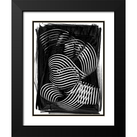 Henri I Black Modern Wood Framed Art Print with Double Matting by Urban Road