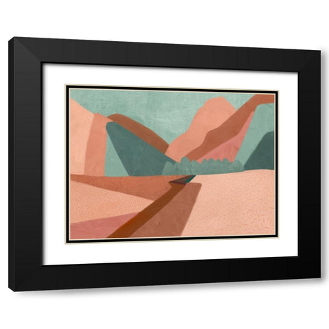 Sugarloaf Black Modern Wood Framed Art Print with Double Matting by Urban Road