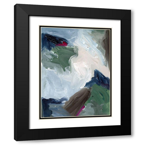 Waterlogged I Black Modern Wood Framed Art Print with Double Matting by Urban Road