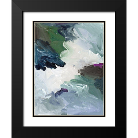 Waterlogged II Black Modern Wood Framed Art Print with Double Matting by Urban Road