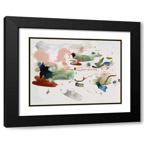 Scatterbrain Black Modern Wood Framed Art Print with Double Matting by Urban Road