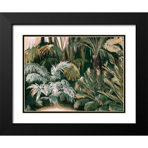 Lifes a Jungle Black Modern Wood Framed Art Print with Double Matting by Urban Road