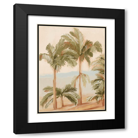Tropical Sunset I Black Modern Wood Framed Art Print with Double Matting by Urban Road