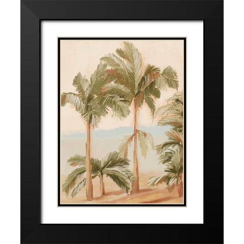 Tropical Sunset I Black Modern Wood Framed Art Print with Double Matting by Urban Road