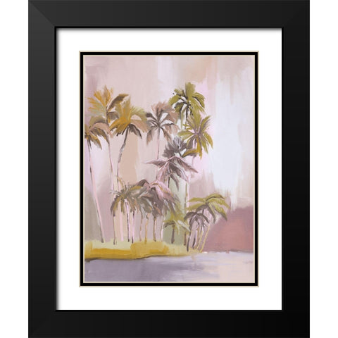 Island of Solitude Black Modern Wood Framed Art Print with Double Matting by Urban Road