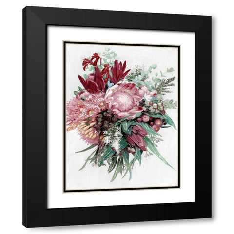 Native Bouquet Black Modern Wood Framed Art Print with Double Matting by Urban Road