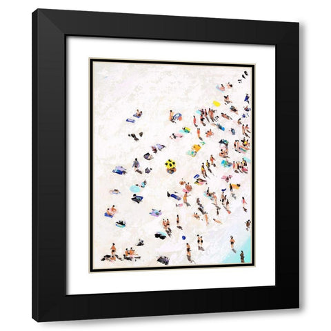 Beach Life Black Modern Wood Framed Art Print with Double Matting by Urban Road