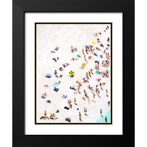 Beach Life Black Modern Wood Framed Art Print with Double Matting by Urban Road