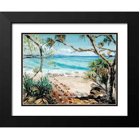 Greenmount Black Modern Wood Framed Art Print with Double Matting by Urban Road