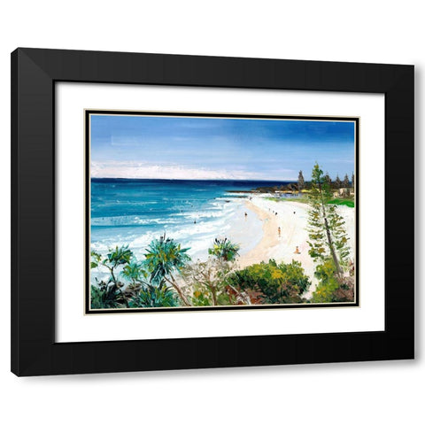 The Bay Black Modern Wood Framed Art Print with Double Matting by Urban Road