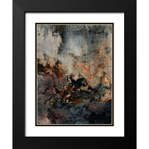 Oxidise Black Modern Wood Framed Art Print with Double Matting by Urban Road