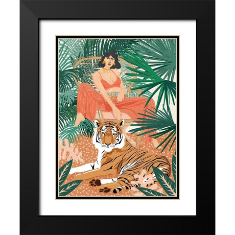 Easy Tiger Black Modern Wood Framed Art Print with Double Matting by Urban Road