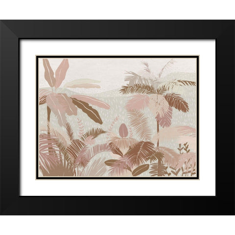 Nude Tropics Black Modern Wood Framed Art Print with Double Matting by Urban Road