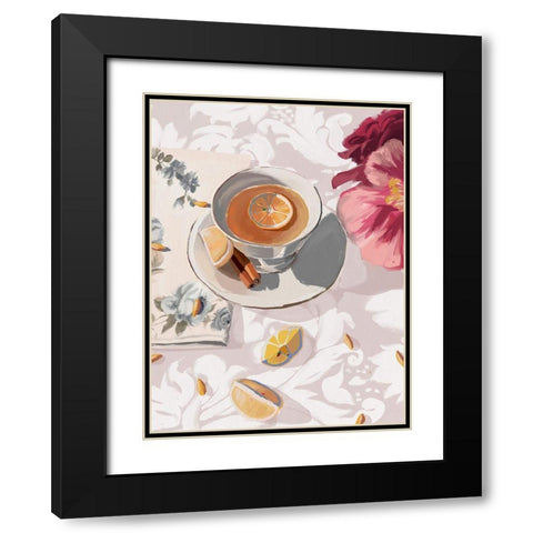A Cup of Tea Black Modern Wood Framed Art Print with Double Matting by Urban Road