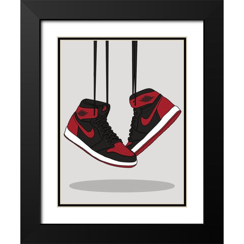 Taking Flight Black Modern Wood Framed Art Print with Double Matting by Urban Road