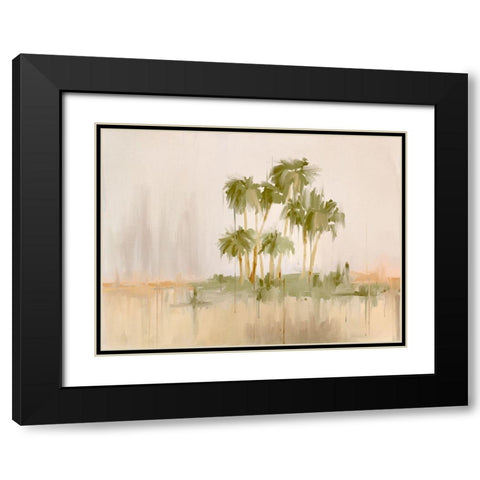 Tropical Sunset III Black Modern Wood Framed Art Print with Double Matting by Urban Road