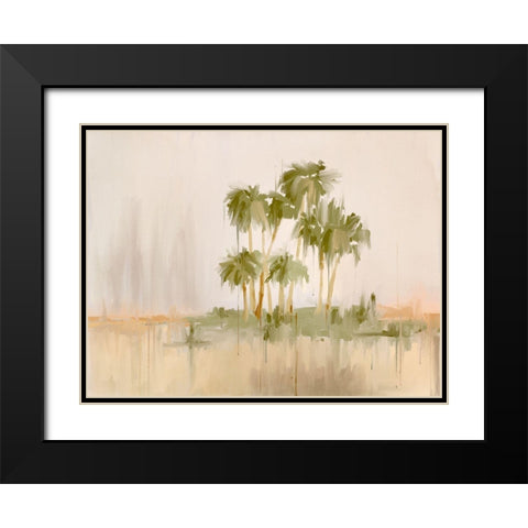 Tropical Sunset III Black Modern Wood Framed Art Print with Double Matting by Urban Road