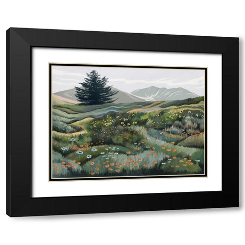 Mountain of Hope Black Modern Wood Framed Art Print with Double Matting by Urban Road