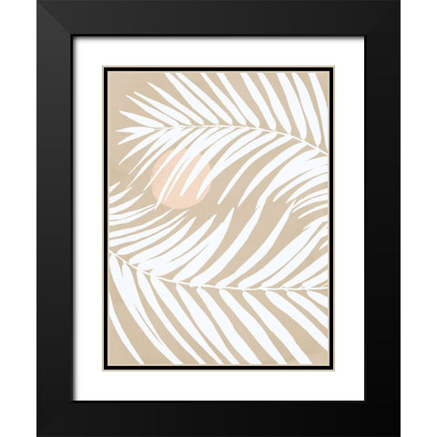 Under the Moonlight II Sand Black Modern Wood Framed Art Print with Double Matting by Urban Road