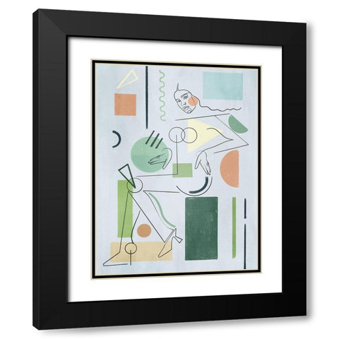 La Dame Black Modern Wood Framed Art Print with Double Matting by Urban Road