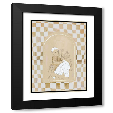 Catch Up  Black Modern Wood Framed Art Print with Double Matting by Urban Road