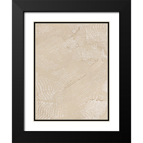 Sandstorm Clay Black Modern Wood Framed Art Print with Double Matting by Urban Road